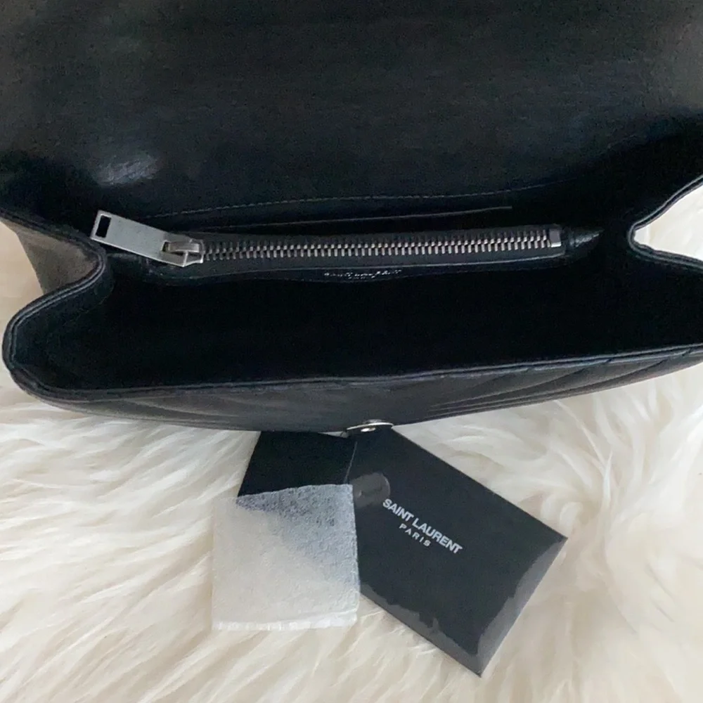 SAINT LAURENT COLLEGE MEDIUM IN QUILTED LEATHER